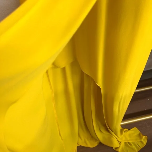 BCBGMaxAzria Vibrant Yellow Maxi Dress - Picture 3 of 10